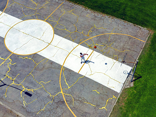 Basketball Court Repair in Dickinson, TX